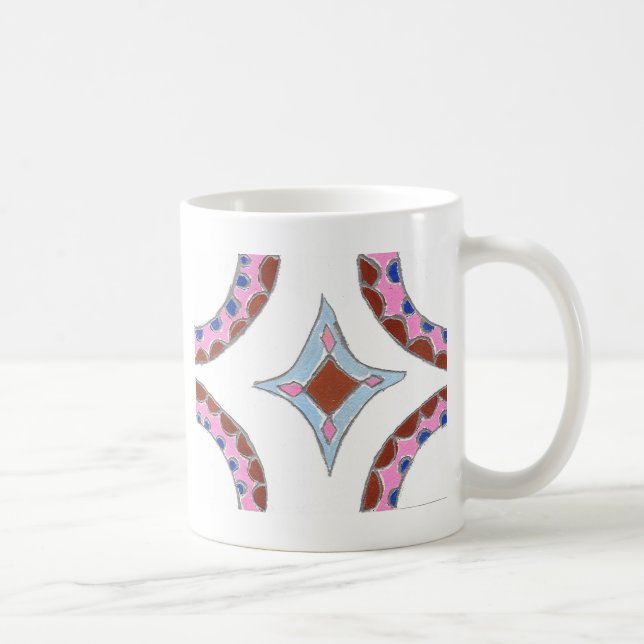 Mug Mandala Oil Peinture Art Imprimer (Droite)