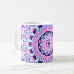 Mug Mandala Violet Motif Géométrique Bohème Confortabl