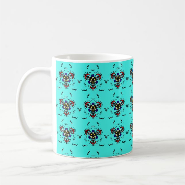 Mug Mandala Zen Turquoise (Gauche)