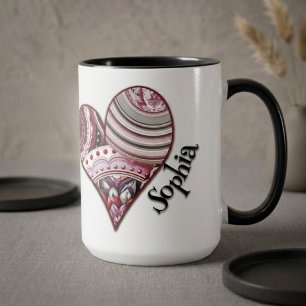 Mug Mandalas Vintage Cœur