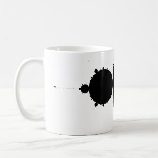 Mug mandelbrot. monochrome