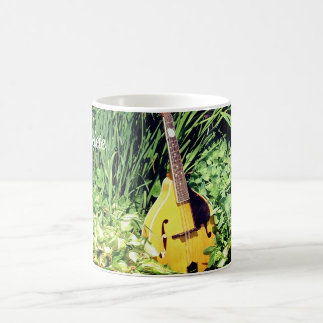 Mug Mandolin Et Jardin Fleur Personnalisé (Centre)