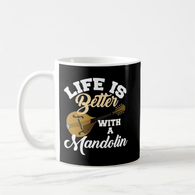 Mug Mandolin Lover Orchestra Conductor Strings Instrum (Gauche)