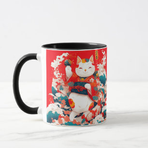 Mug Maneki-Neko, Chat japonais chanceux