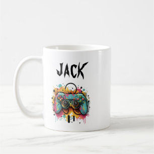 Mug Manette de jeu vidéo aquarelle   Jeux vidéo cool