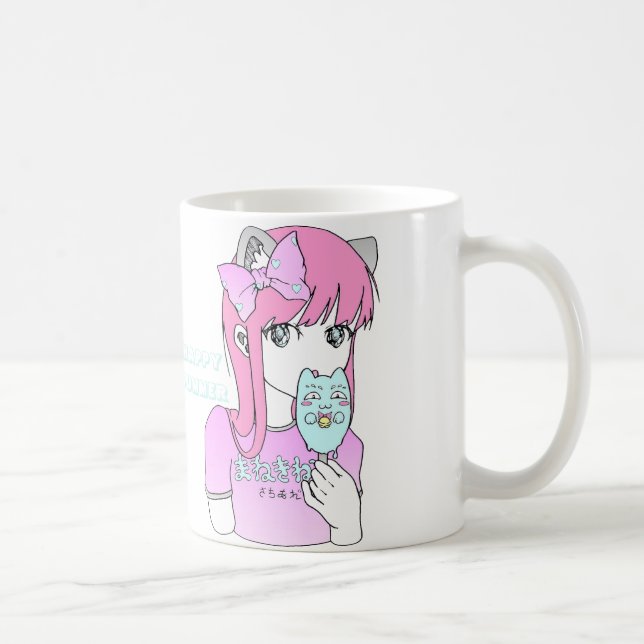 Mug Manga girl ice cream summer cute (Droite)
