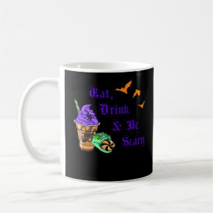 Mug Manger Boire Et Être Effrayant Halloween Minimalis
