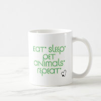 Manger. Dormir. Animaux de compagnie. Recommencer.