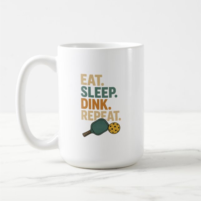 Mug Manger. Dormir. Boire. Répéter.  (Gauche)