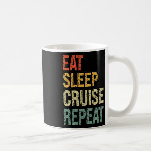 Mug Manger Dormir Croisière Répéter Couple de Famille