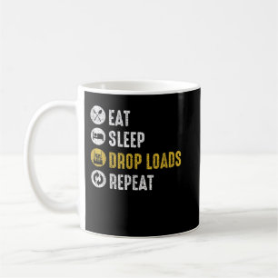 Mug Manger Dormir Déposer Charges Répéter Conducteur d