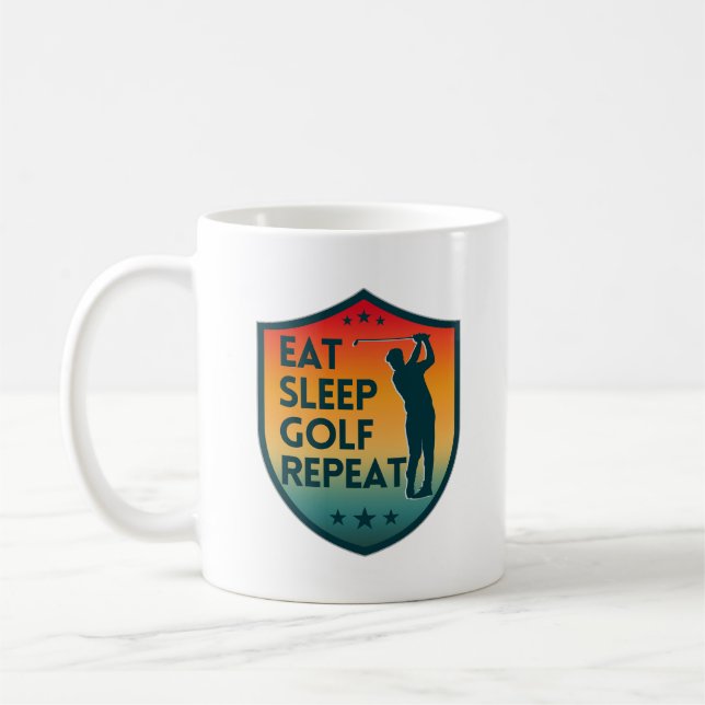 MUG MANGER DORMIR GOLF RÉPÉTER (Gauche)