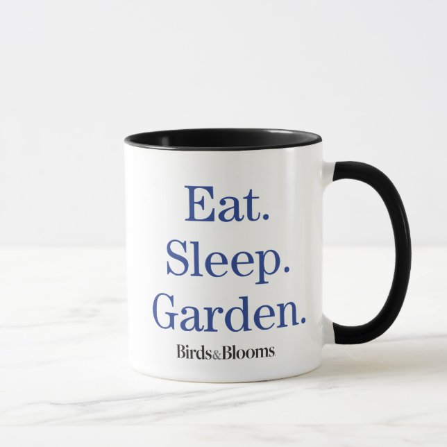 Mug Manger. Dormir. Jardin. (Droite)