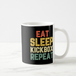 Mug Manger Dormir Kickbox Répéter Kickboxing Kick Boxi