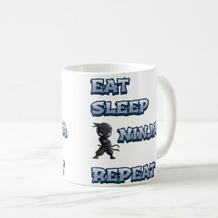 Mug Manger, Dormir, Ninja, Répéter
