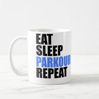 Mug Manger Dormir Parkour Répéter