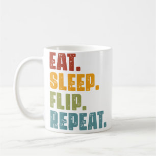 Mug Manger Dormir Retourner Répéter - Gymnastique Drôl