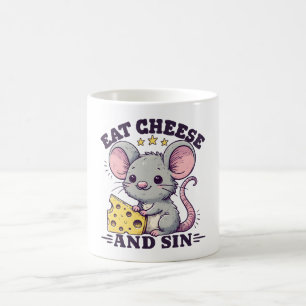 Mug Manger du fromage et pécher