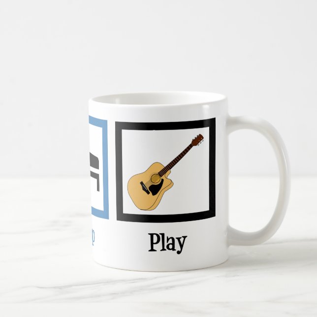 Mug Manger le sommeil Jouer Guitare (Droite)