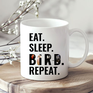 Mug Manger Oiseau dormant Répéter Oiseau observer