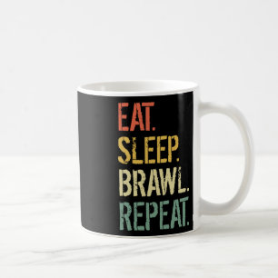 Mug Manger Sleep Brawl Répéter Stars Drôle Vidéo Gamer