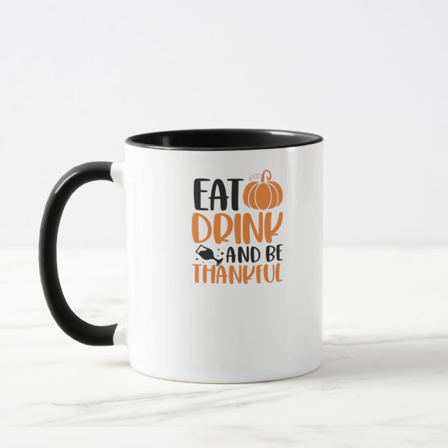 Mug Mangez Boire Et Soyez Effrayant Minimal Nettoyer (Gauche)