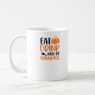 Mug Mangez Boire Et Soyez Effrayant Minimal Nettoyer