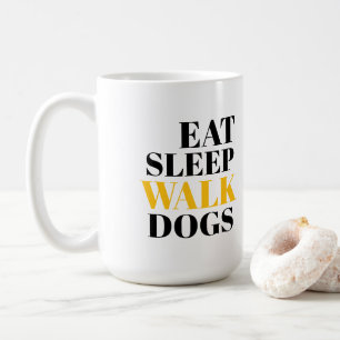 Mug Mangez des chiens de marche du sommeil