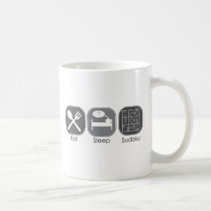 Mug Mangez la copie de Sudoku de sommeil