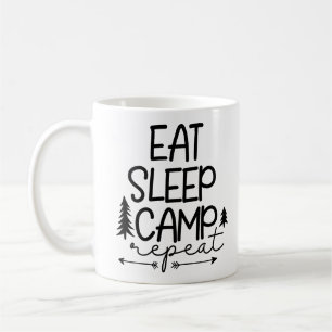 Mug Mangez le camp de sommeil Répéter drôle