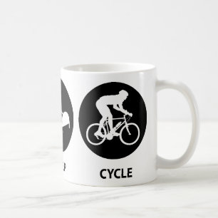 Mug Mangez le cycle de sommeil