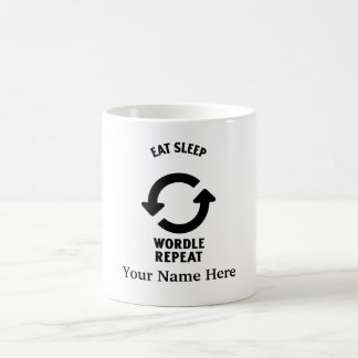 Mug Mangez le mot sommeil répéter