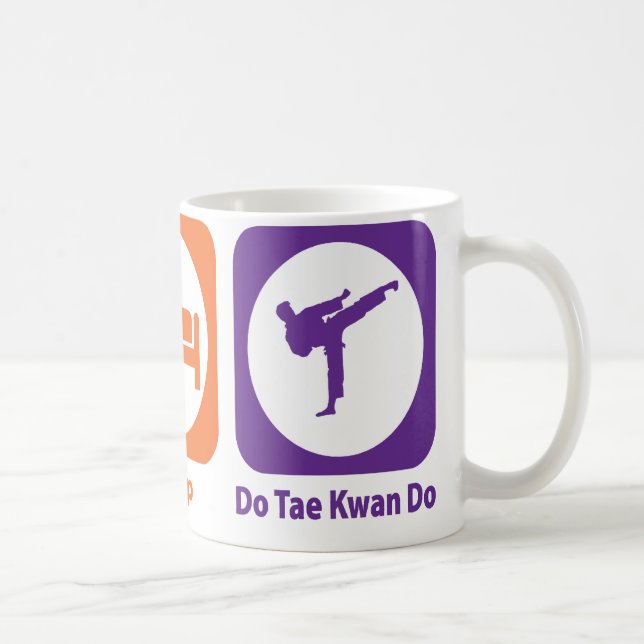 Mug Mangez le sommeil font Tae Kwan font (Droite)