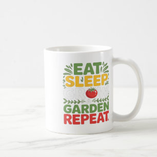 Mug Mangez Le Sommeil Grandir Un Jardin Répéter Funny