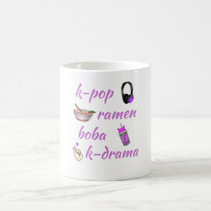 Mug Mangez le sommeil K-Pop Répétez la musique Kpop 