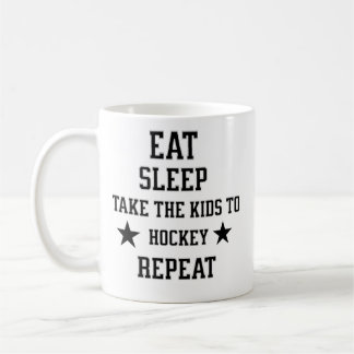 Mug Mangez le sommeil Prenez les enfants à Hockey Répé