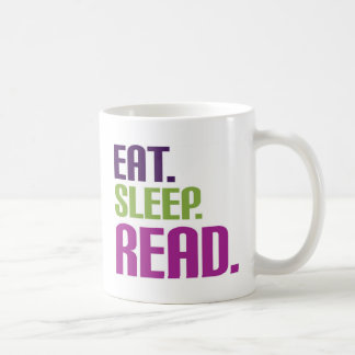 Mug Mangez les chemises et les cadeaux lus par sommeil
