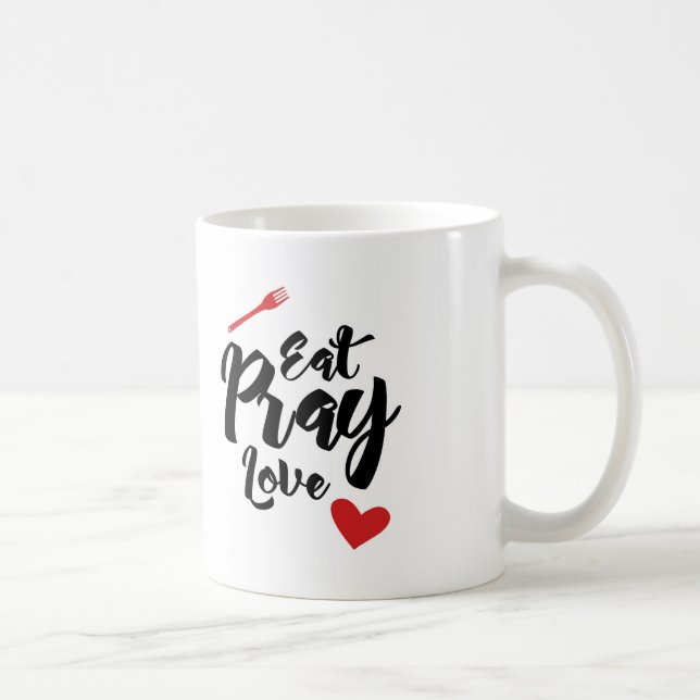 Mug Mangez prient l'amour (Droite)