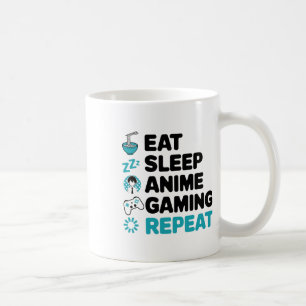 Mug Mangez Sleep Anime Jeu Répéter Vidéo Joueur Anime 