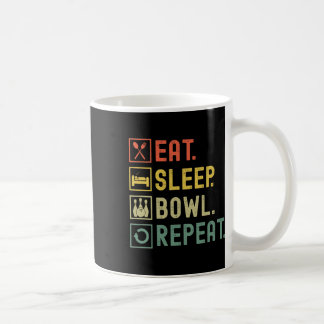 Mug Mangez Sleep Bowl Répéter Funny Bowling Bowling Bo