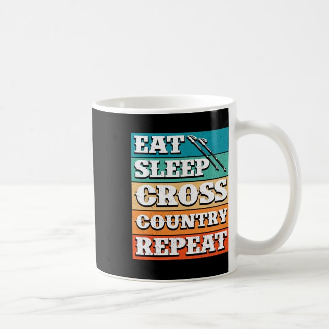 Mug Mangez Sleep Cross Country Repeat Skier Sports d'h (Droite)