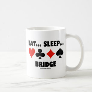 Mug Mangez… Sommeil… Pont (costumes de carte d'hum
