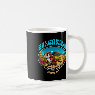 Mug Mangouste en randonnée au parc national de Haleaka