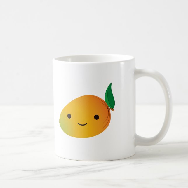 Mug Mangue de sourire mignonne de Kawaii (Droite)