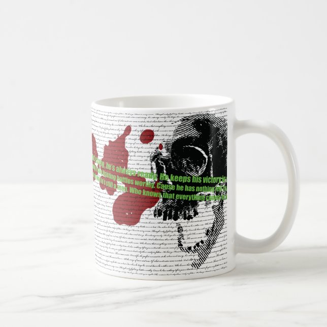 Mug Manière de l'enveloppe de poème de guerrier autour (Droite)