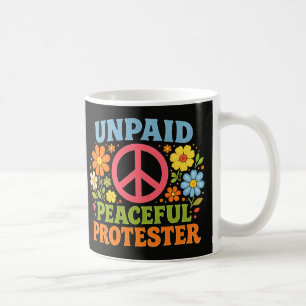 Mug Manifestant Pacifique Impayé Rétro Activisme Pour