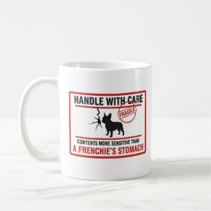 Mug Manipuler avec soin Bouledogue français Sensible d