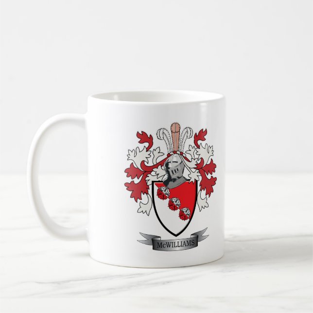 Mug Manteau de crête de famille de McWilliams des bras (Gauche)