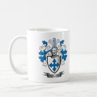 Mug Manteau de crête de famille de Miller des bras