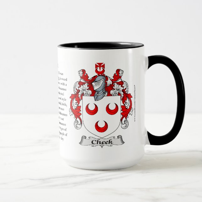 Mug Manteau de famille de joue des bras (Droite)